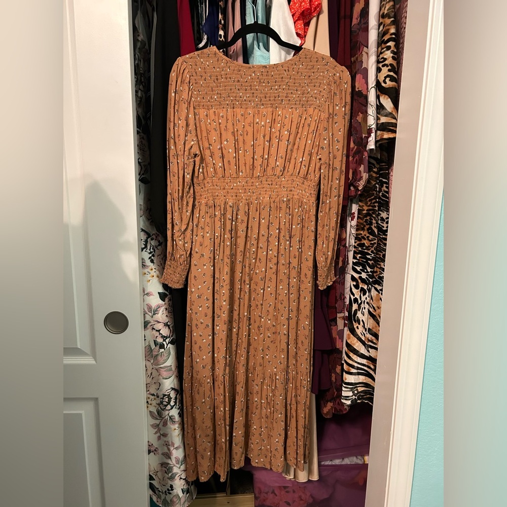 Mustard In Loom Floral Dress - Picture 7 of 11